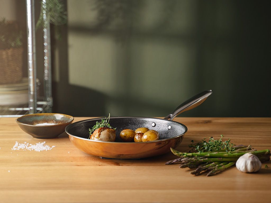 COPPER HYBRID NON-STICK FRYING PAN+SAUTÉ SET - 2 PCS - 3