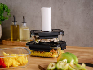 RECTANGLE VACUUM GLASS CONTAINER - 630ML - 4