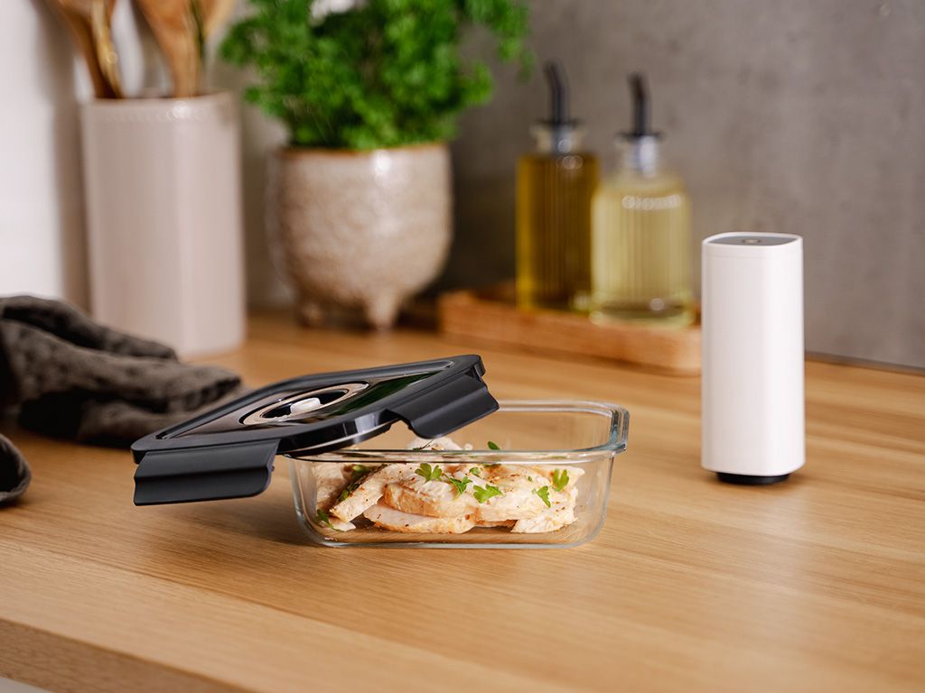 RECTANGLE VACUUM GLASS CONTAINER - 630ML - 2