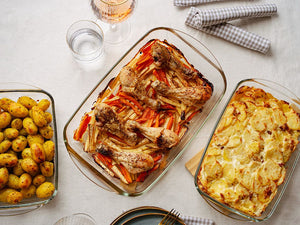 OVENPROOF GLASS DISHES SET - 2