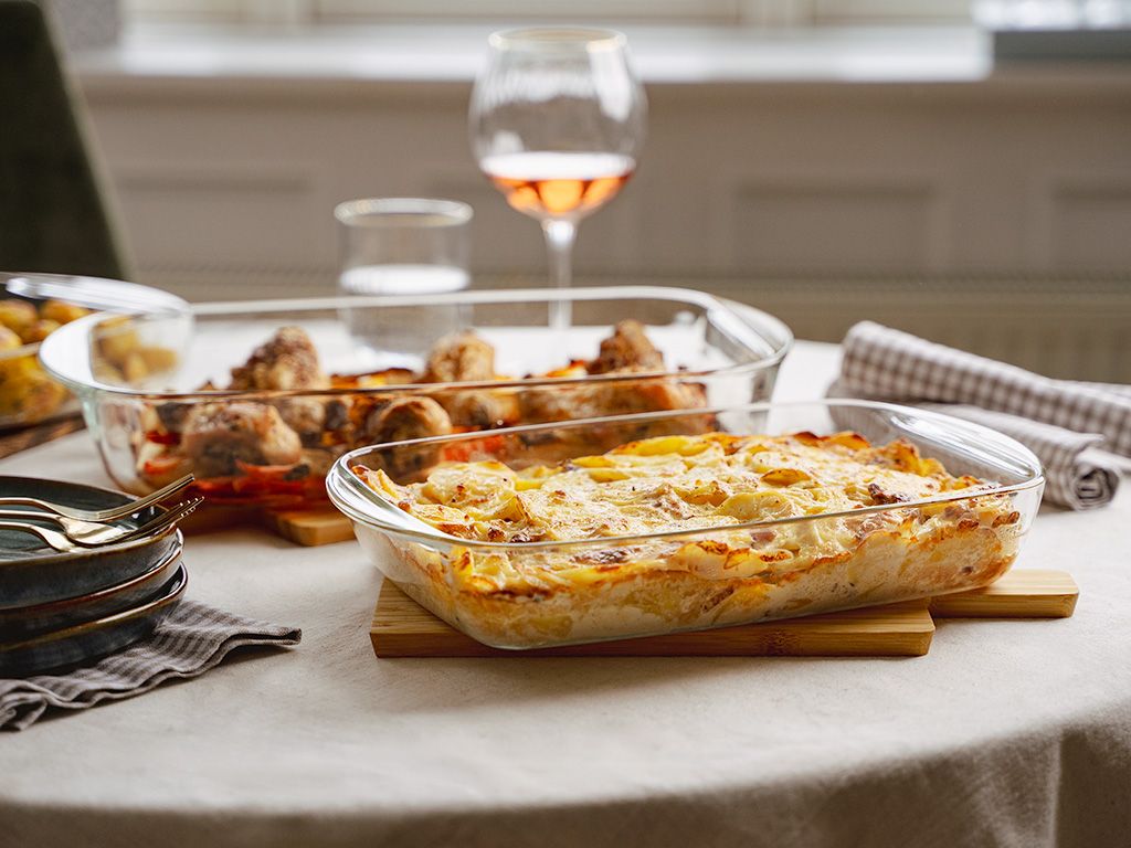 OVENPROOF GLASS DISH - 3.6L - 8
