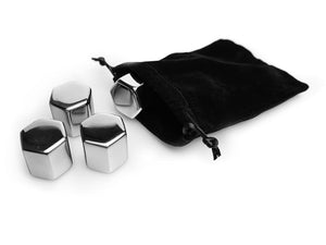 REUSEABLE STEEL ICE CUBES - 4-PC - 8