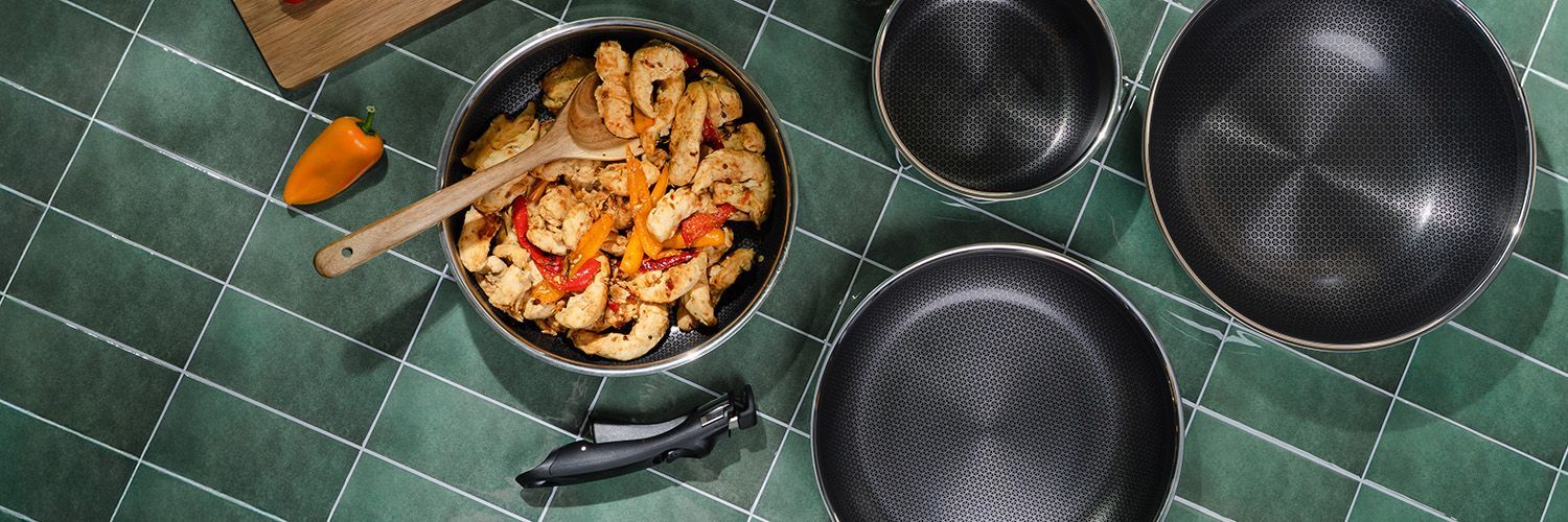 SAUTE PAN WITH DETACHABLE HANDLE 26CM SET - 8