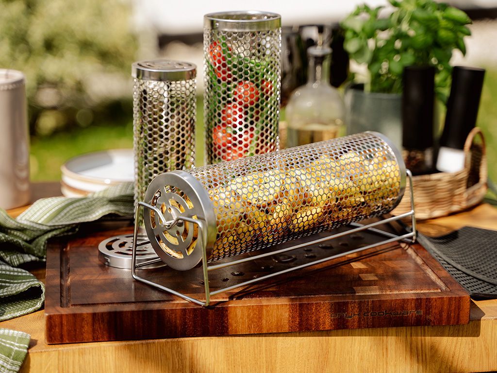 SMALL GRILL BASKET CYLINDER – 4PC - 6