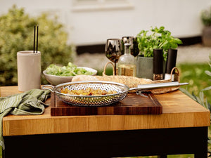 BBQ GRILL PAN WITH DETACHABLE HANDLE 28CM - 7