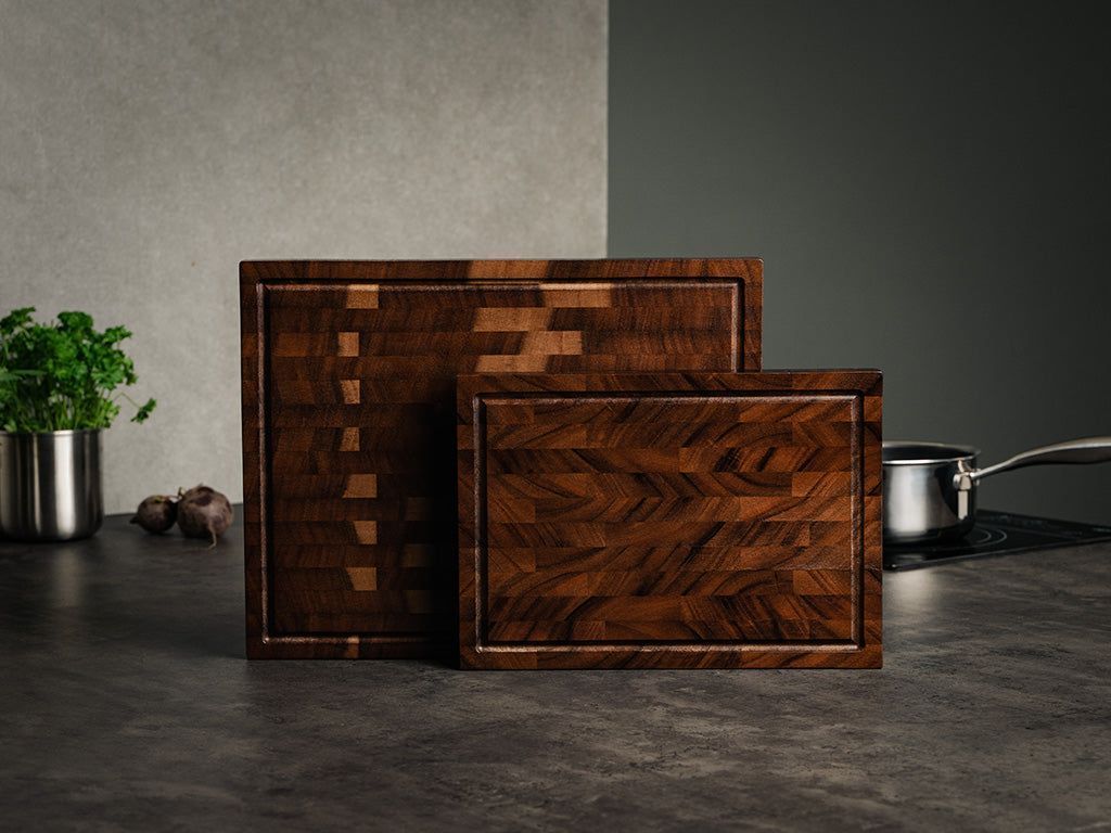 WALNUT CUTTING BOARD – ESSENTIAL SET - 8