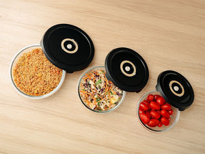 ROUND VACUUM GLASS CONTAINER – 635ML - 9