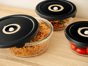 ROUND VACUUM GLASS CONTAINER – 1400ML - 10