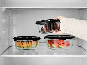 ROUND VACUUM GLASS CONTAINER – 1400ML - 12