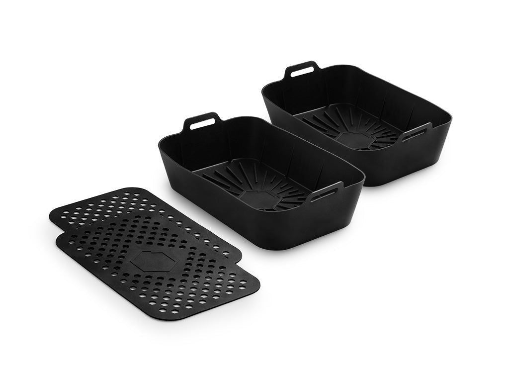 AIR FRYER LINER AND MATS 3-PACK – DUAL - 1