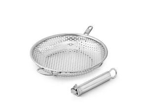 BBQ GRILL PAN WITH DETACHABLE HANDLE 28CM - 3