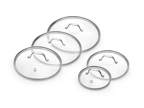GLASS LID SET 18/24/26/28/30 CM – 5 PIECES - 1