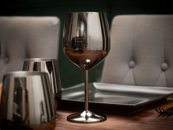 STAINLESS STEEL WINE GLASS