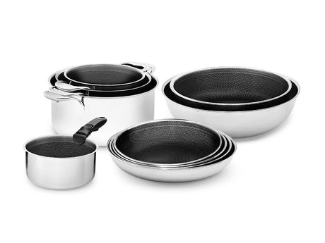 HANDLELESS 10-PCS MIXED COOKWARE SET WITH DETACHABLE HANDLE - 1