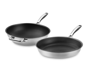 ZERO – NATURAL NON-STICK WOK SET – 2PCS - 1