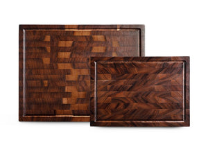 WALNUT CUTTING BOARD - 2PC - 1