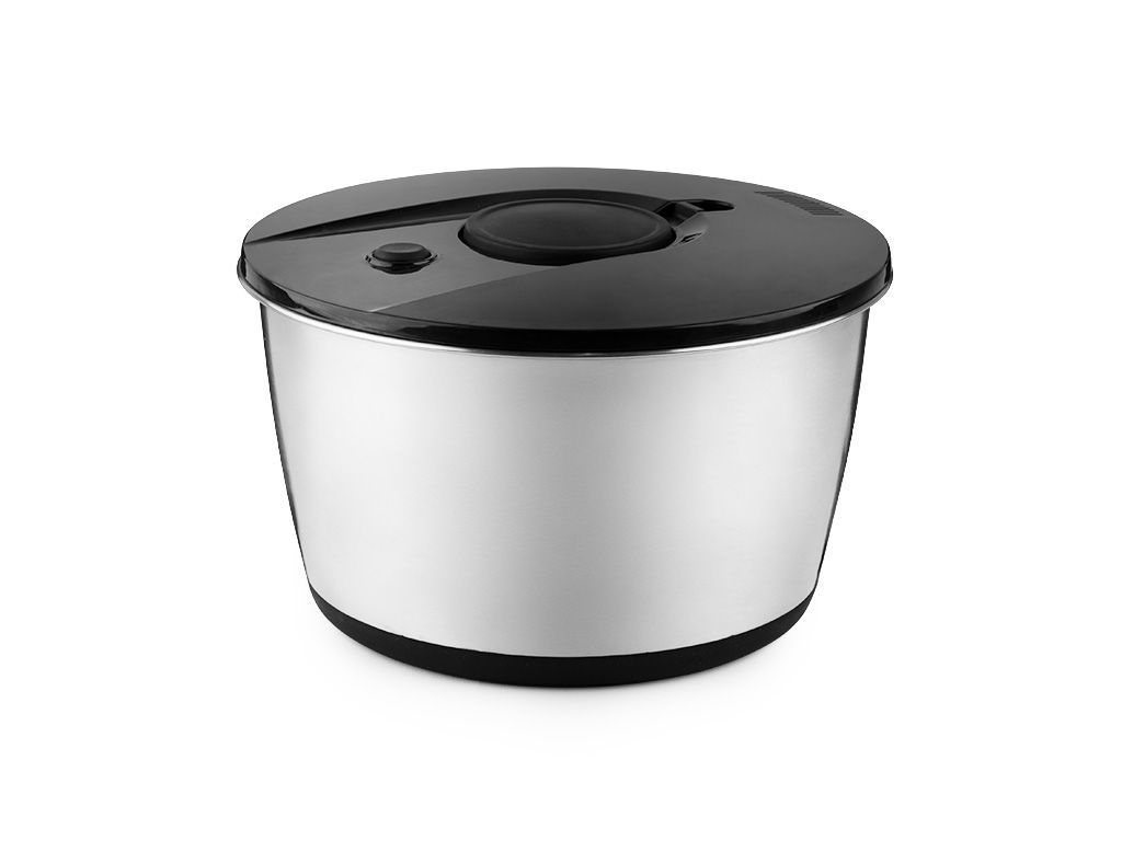 STAINLESS STEEL SALAD SPINNER - 1