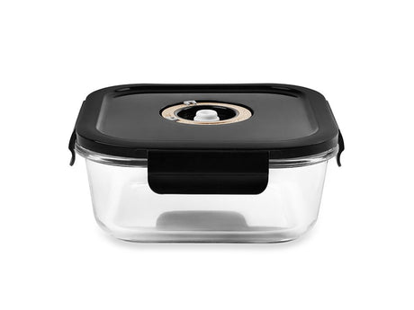 SQUARE VACUUM GLASS CONTAINER - 800ML - 1