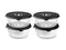 ROUND VACUUM GLASS CONTAINER – 1400ML SET - 4PC