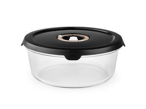 ROUND VACUUM GLASS CONTAINER – 1400ML - 1