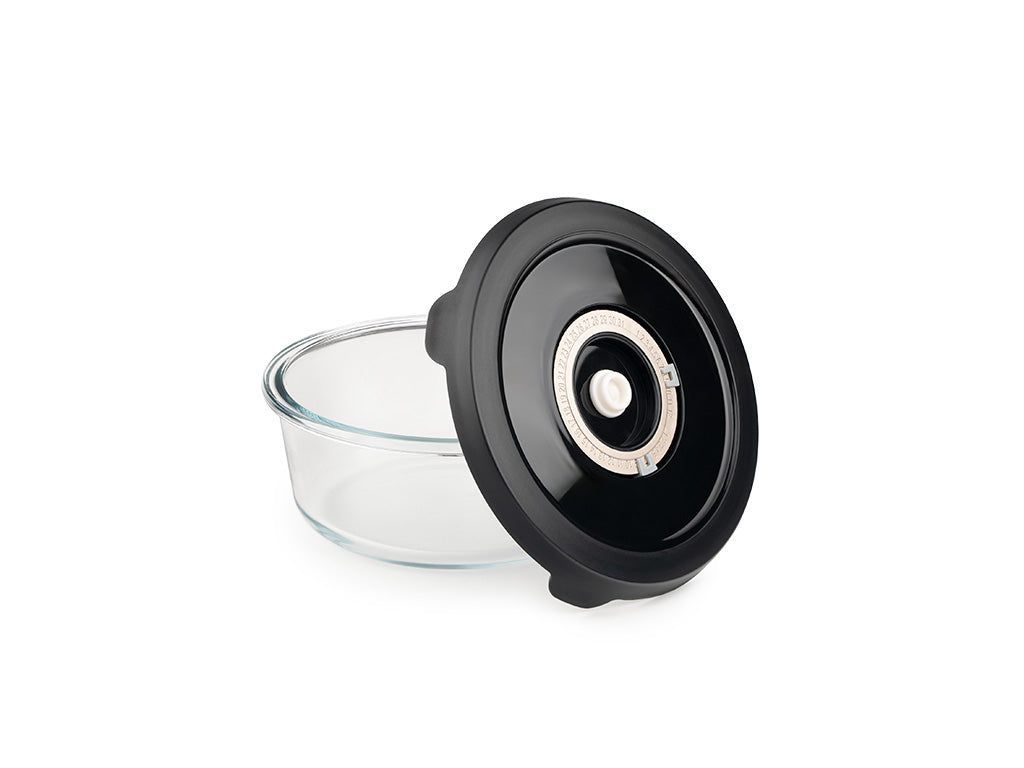 ROUND VACUUM GLASS CONTAINER – 635ML - 2